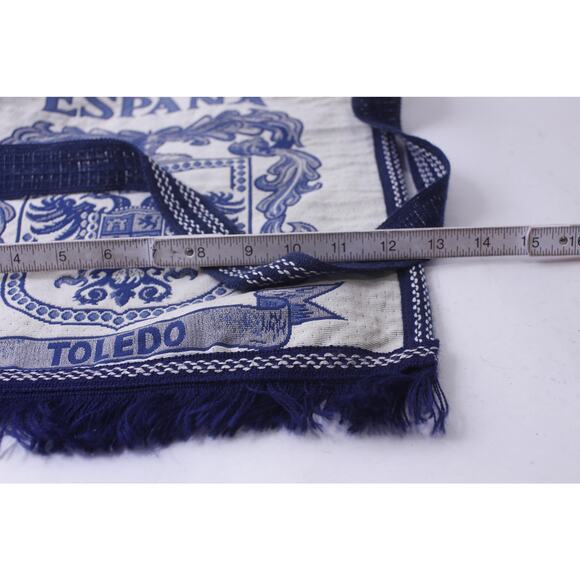 Toledo Espana, Crossbody Bag, Spain, White-Blue, Coat of Arms, Souvenir, - Picture 5 of 5